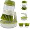 UGWKivd Soap Dispenser Dish Brush Palm Brush Scrub Brush Equipped with Storage Bracket