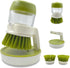 UGWKivd Soap Dispenser Dish Brush Palm Brush Scrub Brush Equipped with Storage Bracket