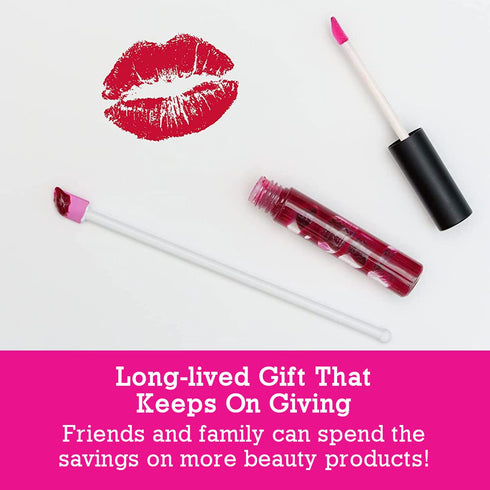 Spatty Lip Gloss Tiny Beauty Spatula, 6 Inch Pink, Shark Tank Mom Made for Makeup Cosmetics Gifts for Women