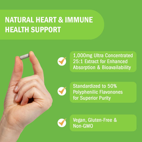 Citrus Bergamot Extract 1000mg | 120 Capsules | Ultra Concentrated 25:1 Extract | Gluten-Free Non-GMO Vegan Supplement