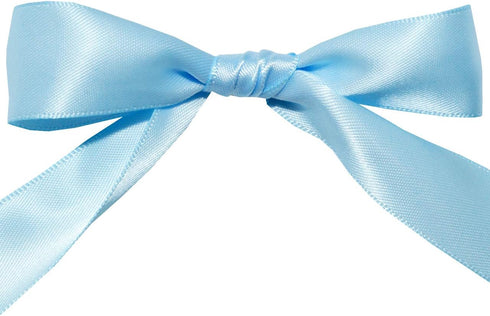 Morex Ribbon Double Face Satin Ribbon 7/8" X 50 YD Blue Topaz for Gift Wrapping, Birthday Cards, Crafts, Wedding Gifts