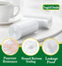 Hommaly 200 pcs Small Clear Trash Bags, 2.6 Gallon Strong Garbage Bags, Unscented Mini Plastic Liners for Office, Fit