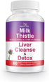 Liver Cleanse Detox Milk Thistle Supplement 1000mg, High Potency with 22 Ingredients - Natural Detoxifier & Regenerator
