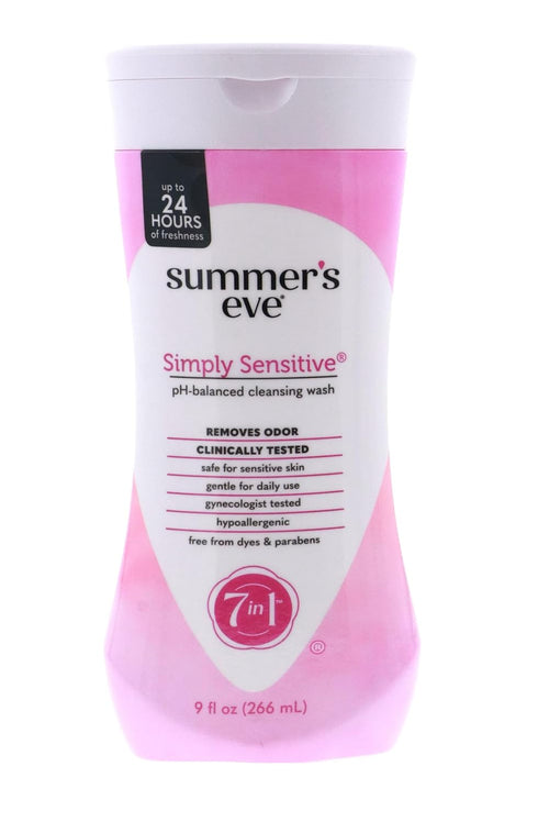 Summer's Eve Cleansing Wash Sensitive Skin, Simply Sensitive 9 Fl Oz (Pack
