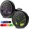 2PCS Tree of Life Car Diffuser Aromatherapy Essential Oil Black Stainless Steel Locket with 12 Felt Pads
