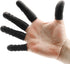 Large Disposable Latex Finger Cots - Anti Static Finger Protectors for Electronic Repair and Industrial Use (Black)