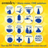 Amodex Ink & Stain Remover Arsenal, Safe for Clothes, Leather, Skin, Full Set with 2 Bottles, 1 Brush, 10 Wipes