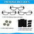 Reading Glasses with Bright LED Light, Lighted Magnifier Nighttime Reader Eyewear Unisex Clear Vision +2.5