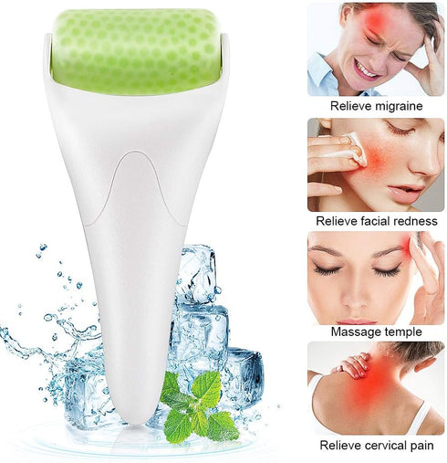 Ice Roller for Face & Eye Puffiness, Migraine Relief, Facial Massager for Women, Anti-Wrinkle Skin Care Product