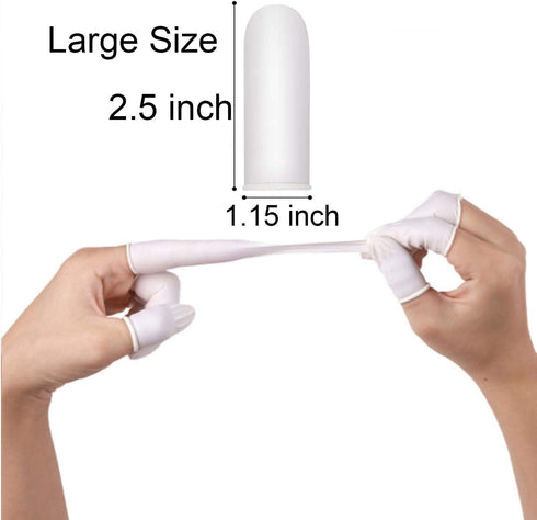 Large Latex Finger Cots, Anti Static Rubber Fingertip Protective Cots (400 Pcs for Electronic Repair)