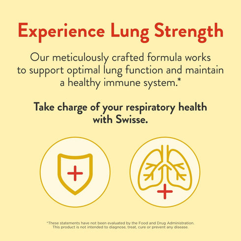 Swisse Lung Detox and Cleanse Supplement, Lungs Support with Mullein Leaf Extract, Reishi, Astragalus, 90 Tablets