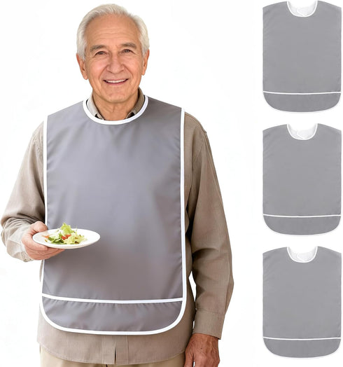 sturion Adult Bibs for Men Women, Adult Bibs for Eating Waterproof Clothing Protector