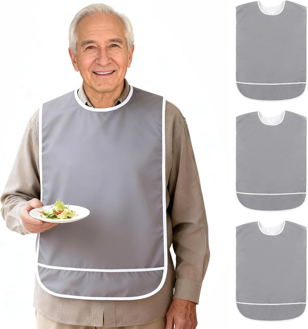 sturion Adult Bibs for Men Women, Adult Bibs for Eating Waterproof Clothing Protector