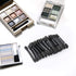 Professional Double Head Eyeshadow Brushes, 50 Pcs Disposable Dual Sides Sponge Makeup Applicator, Black