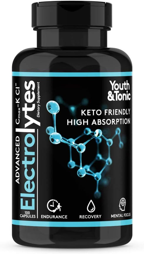 Complete Electrolyte Supplement Pills High Absorption | Cmax Potassium Magnesium Sodium Calcium Zinc