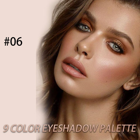 Neutral Nude Brown Eye Shadow Palette, Rose Gold Dark Brown Bronze Naked Cream Eyeshadow, Highly Pigmented Natural