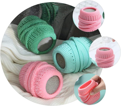 Gatuida Fabric Softener 3pcs Set Washing Machine Laundry Ball TPE Household Friendly Fabric Softener Dispenser