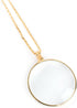 Necklace with 1-3/4 Inch Optical Magnifier Lens and 36-Inch Gold Chain for Library, Reading Fine Print, Zooming, Increase Vision, Jewelry by Super Z Outlet