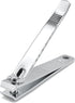 Nail Clippers, Sharp Edge Fingernail and Toenail Clipper Cutter, Thick Nail Tool for Manicure and Pedicure (Silver)
