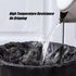 jixik 100 Count Trash Bags, 5 Gallon Garbage Bags with Handles, Unscented Black for Kitchen, Bedroom, Bathroom