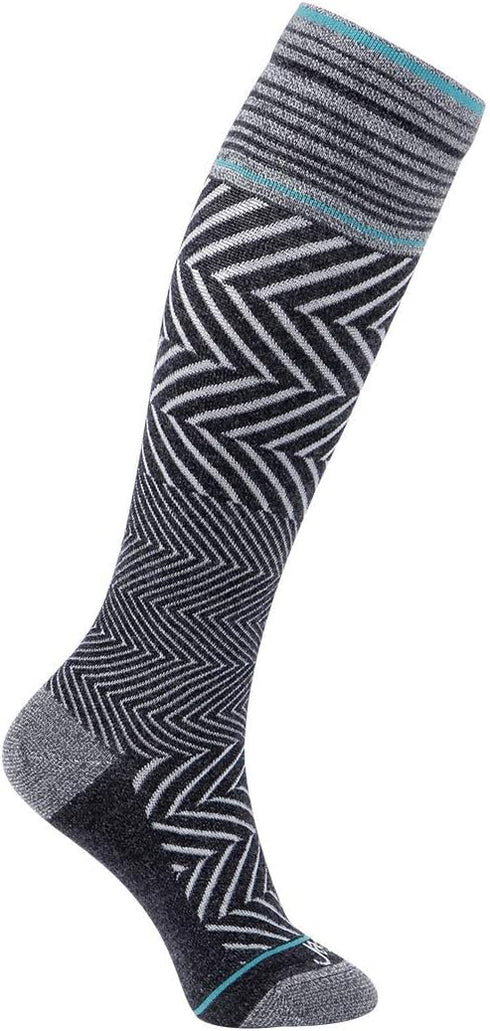 ja vie JAVIE 76% Merino Wool Compression Socks 15-20mmHg Seamless Toe for Men & Women