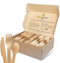 300 Utensil Mix, 6.5" Wooden Cutlery - 120 Forks, 120 Spoons, 60 Knives, Disposable & Compostable, Eco-Friendly,