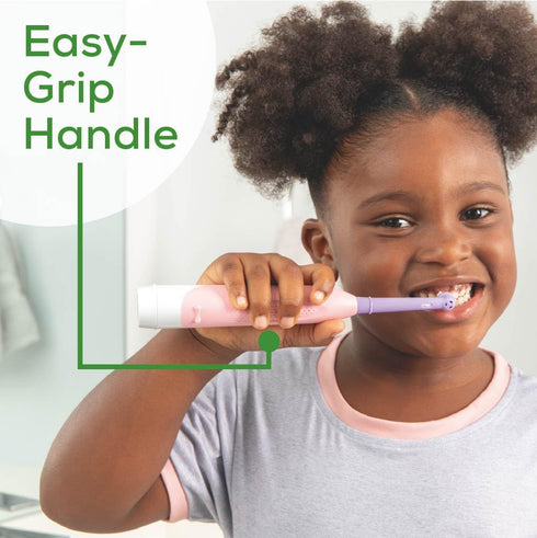 Beurer TB10 Kids Electric Toothbrush Kit - Fun Polly The Panda Cap, 2 Extra-Soft Brush Heads, BPA-Free