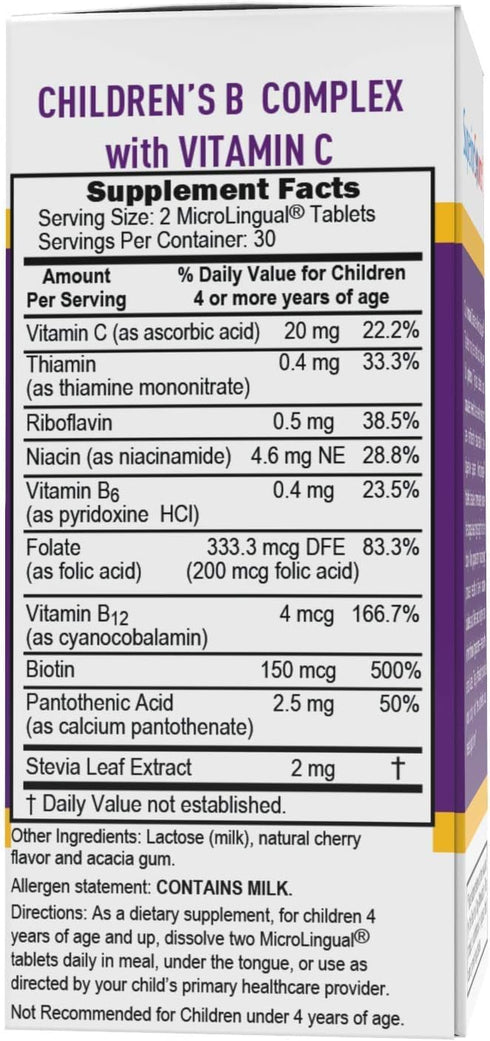 Superior Source Child B-Complex Vitamins, 60 Tablets