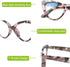 Oversized Cat Eye Reading Glasses for Women, Cute Blue Light Blocking Computer Readers (2 Mixed Colors, 1.75)