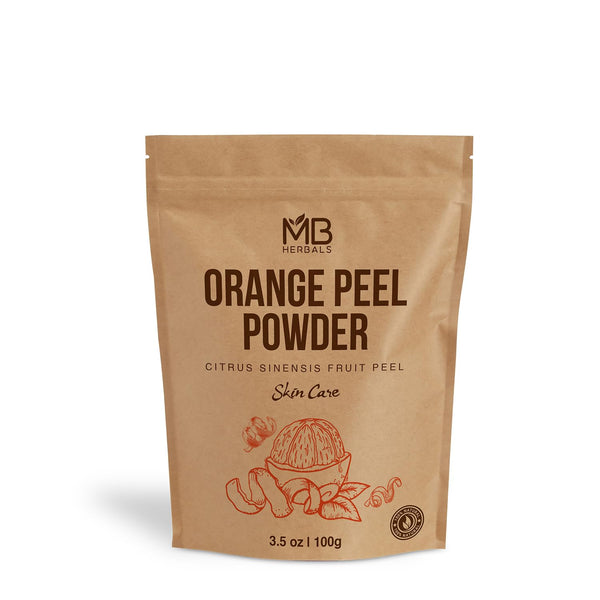 MB Herbals Pure Orange Peel Powder, 100 Grams, 100% Pure & Natural, No Preservatives, For Face Packs