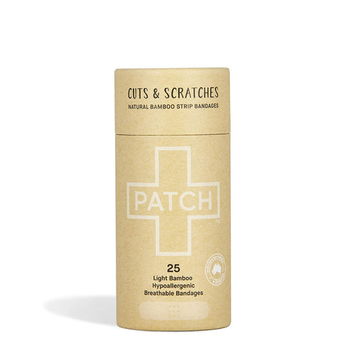 Patch Natural Bamboo Bandages Strips - 25 Count