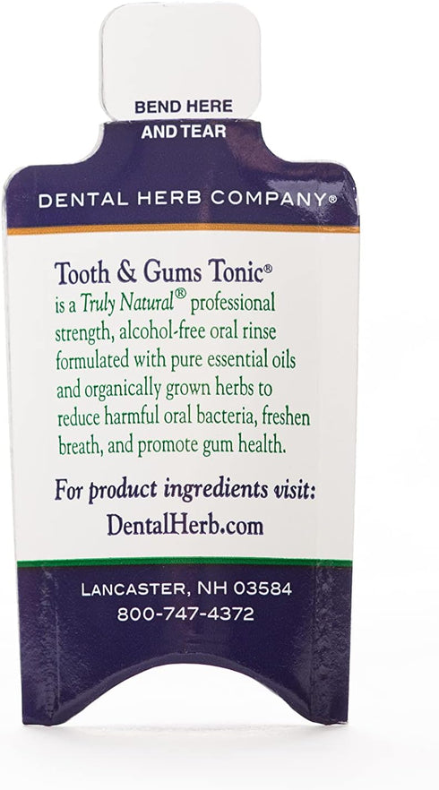 Tonic Traveler Mouthwash Minis (12 Pack) + Bamboo Toothbrush - Natural Alcohol-Free Mouthwash for Gum Health & Bad