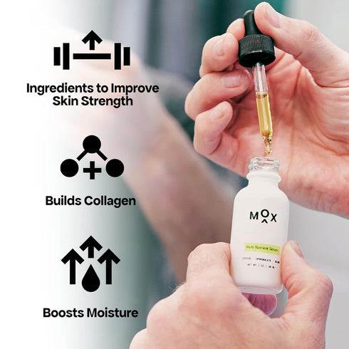 Mox Skincare Starter Set (2 pc) | Daily Face Care Set with Mint Exfoliating Cleanser + Nutrient Hydrating Serum