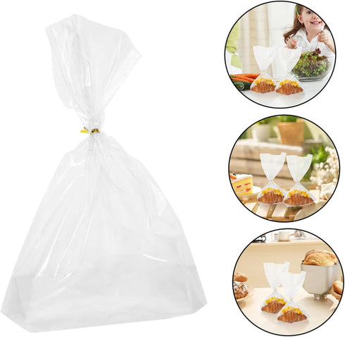 Packaging Vaguelly Loaf Bakery Bread Bags Tie Tabs Snack Storage Bags for Biscuits Cookies Candy Multi-Function