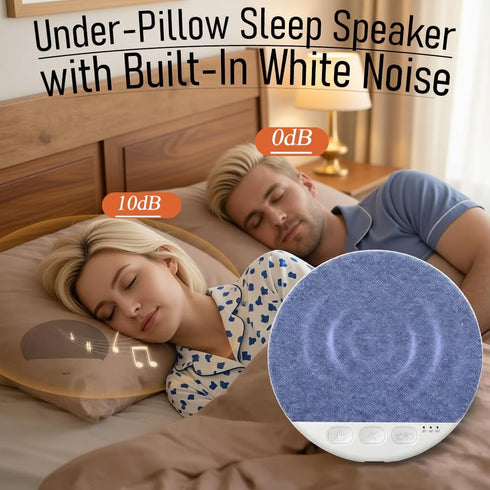 Pimluity Pillow Speaker, Bluetooth Under Pillow Speaker for Sleeping with White Noise Machine, Ultra-Thin Bone