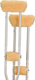 NOVA Medical Products Sheepskin Fleece Crutch Pads, Universal Fit, Washable, One Pair