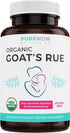 USDA Organic Goat's Rue 60 Vegan Capsules for Breastfeeding & Herbal Lactation Support, Non-GMO