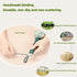 Long Size Lymphatic Drainage Hammer, Manual Body Massage Hammer, Green 12.5IN, 2pcs Back Knock Handheld for Pain Relief