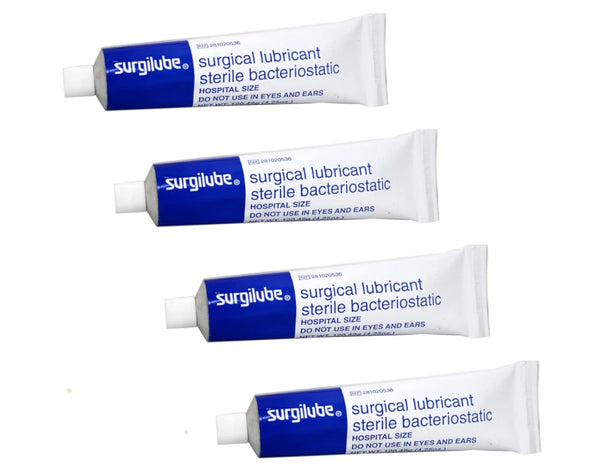 Surgilube Surgical Lubricant Sterile Bacteriostatic Jelly - 4.25 Ounces Each (Value Pack of