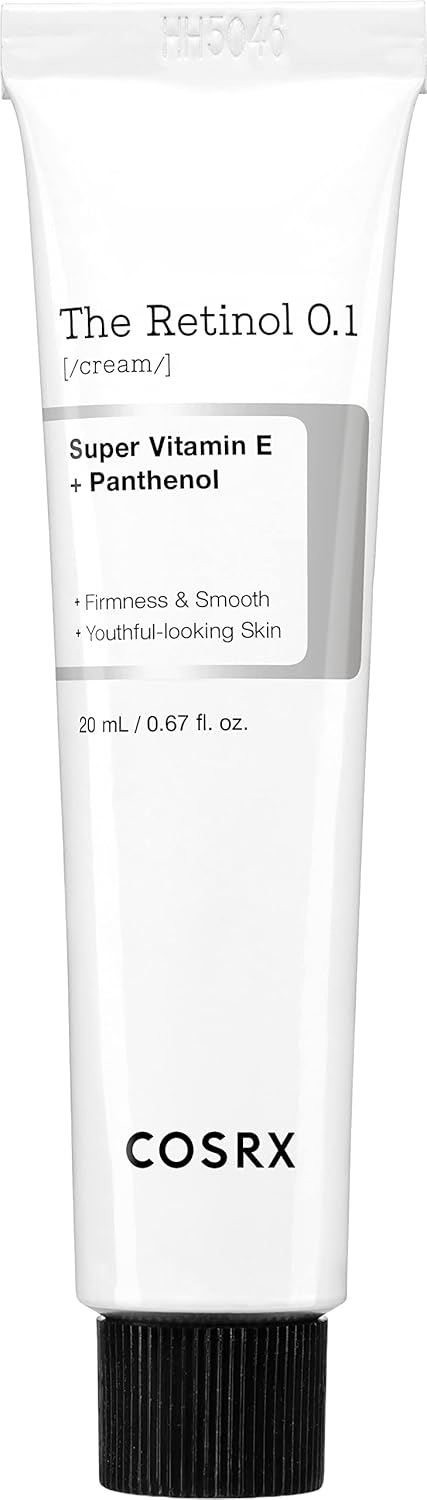 COSRX Retinol Cream, 0.67 Oz, Anti-aging Eye & Neck Cream with Retinoid Treatment to Firm Skin, Reduce Wrinkles, Fine Lines, Signs of Aging, Gentle Daily Korean Skincare (Retinol 0.1% Cream)