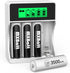 MXBatt Rechargeable AA Batteries with Charger, 1.5V 3500mWh High Capacity, Lithium Batteries 4