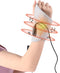 WOOLALA Heated Wrist Brace with Massager USB Portable Electric Heating Pad for Carpal
