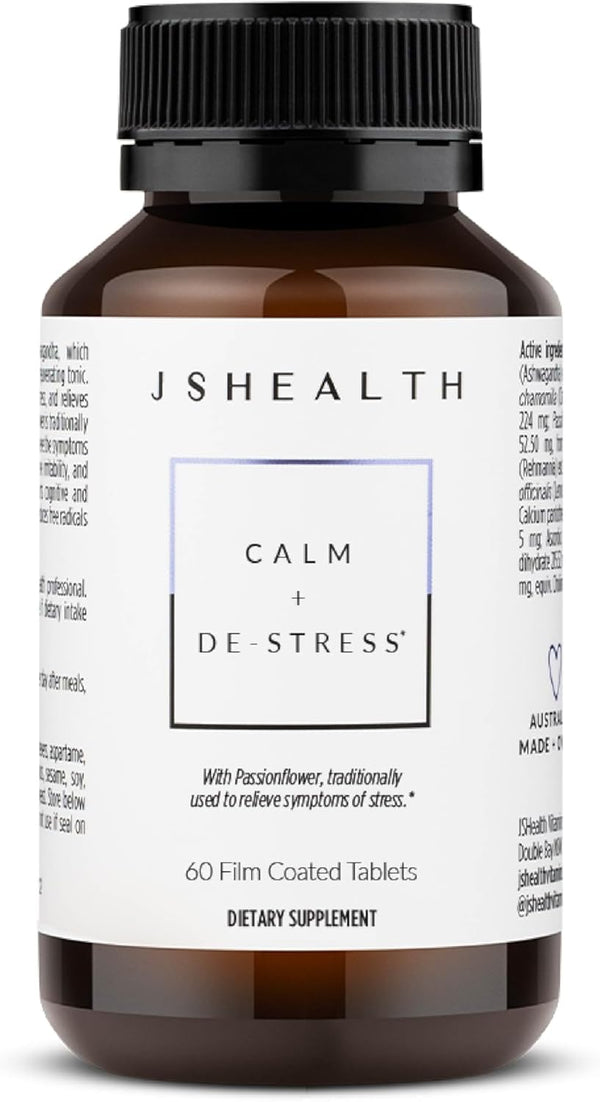 JSHealth Calm + Destress Supplement - 60 Capsules