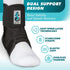 Med Spec ASO Speed Lacer Ankle Brace for Sprained Ankle and Peroneal Tendonitis, Orthopedic Ankle Support for Men
