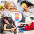 BBTO 4 Pcs Smooth Soft Silk Sleep Eye Masks with Adjustable Strap Blindfold for Travel Relaxation (Blue, Watermelon