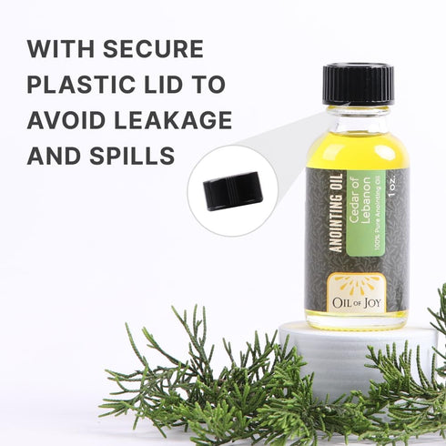 Oil Of Joy 1Oz Anointing Oil - Cedar of Lebanon - Used During Prayer & Church- Anointing Oil for Prayers
