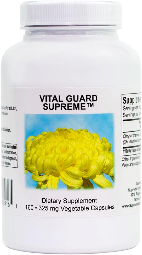 Vital Guard by Supreme Nutrition, 160 Pure Chrysanthemum Vegetarian Capsules