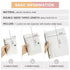 Transparent Press On Nail Organizer, Storage Book with Double-sided Tapes for Fake Nails Display Binder