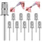 Rolybag 10 Pieces Nail Drill Heads, Nail Drill Bits Sanding Band Shaft 3/32 Inch for Electric File Nail Sanding