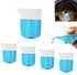 LUSTRIB 6 Pcs Silicone Laundry Measuring Cup, 100ml Soft Laundry Detergent Cup, No-Clean